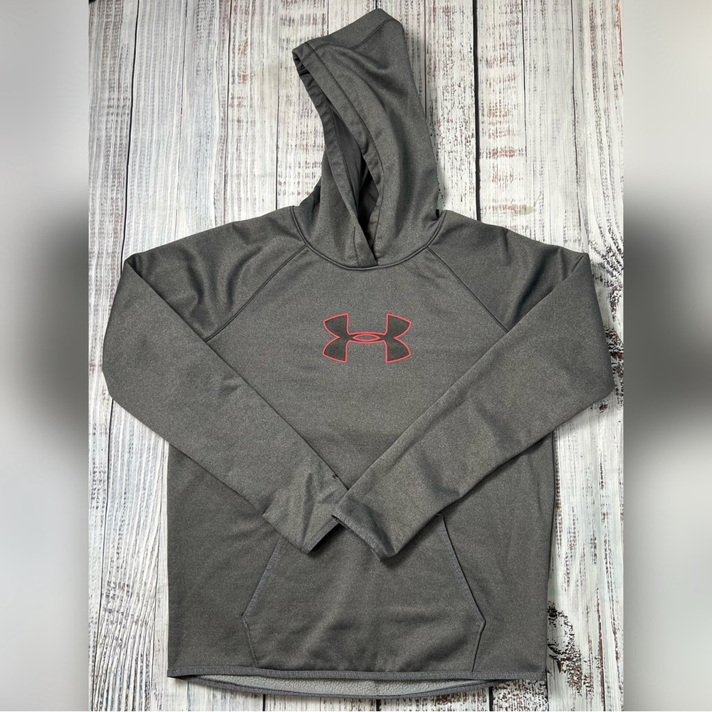 Under Armour Storm1 Grey Hoodie Pullover Hooded Sweatshirt